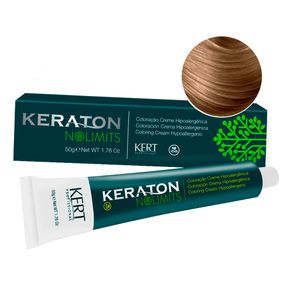 Coloração Hipoalergênica Keraton No Limits 7.1 Louro Médio Cinza Kert 50g