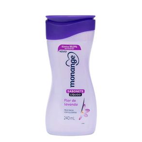 Sabonete Líquido Flor De Lavanda Monange 240ml
