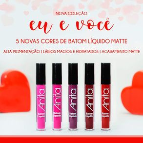 Batom Líquido Matte Eu E Você Atração Anita 4ml
