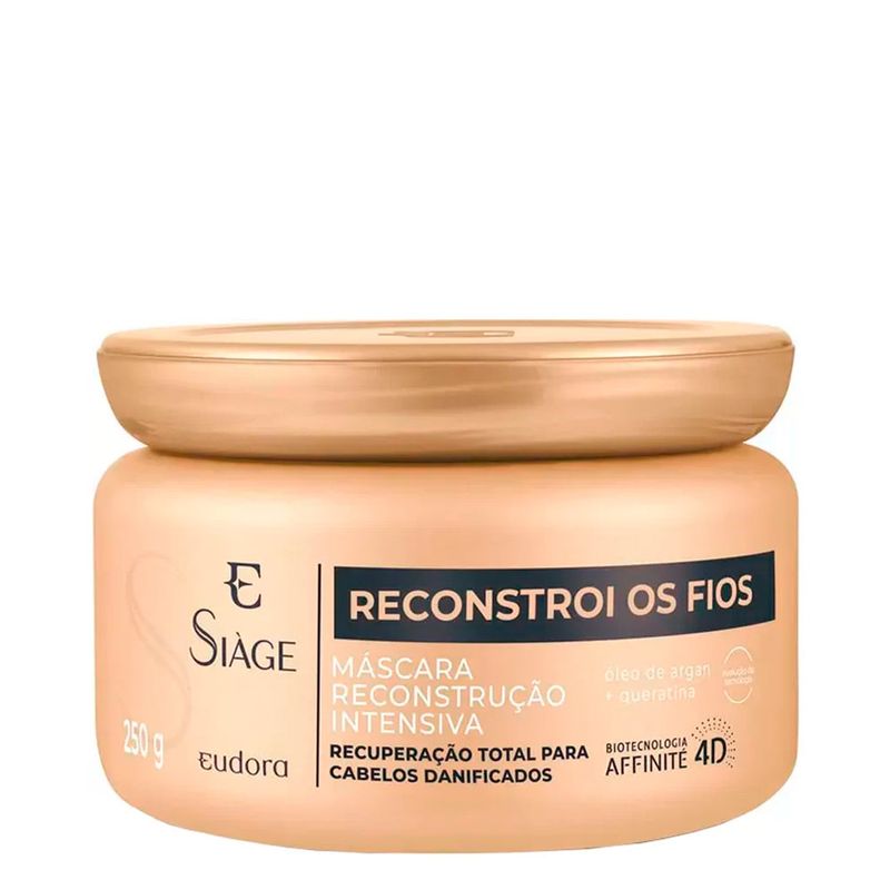 Mascara-Capilar-Reconstrucao-Intensiva-Siage-Reconstroi-Fios-Eudora-250g