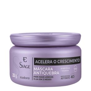 Máscara Capilar Antiquebra Siàge Acelera O Crescimento Eudora 250g