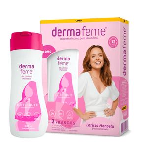 Kit Sabonete Líquido Íntimo Dermafeme Tutti-Frutti Cimed 2 Unidades 200ml