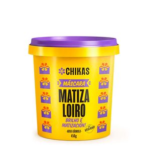 Máscara Capilar Matiza Loiro Brilho E Matización! Chikas 450g