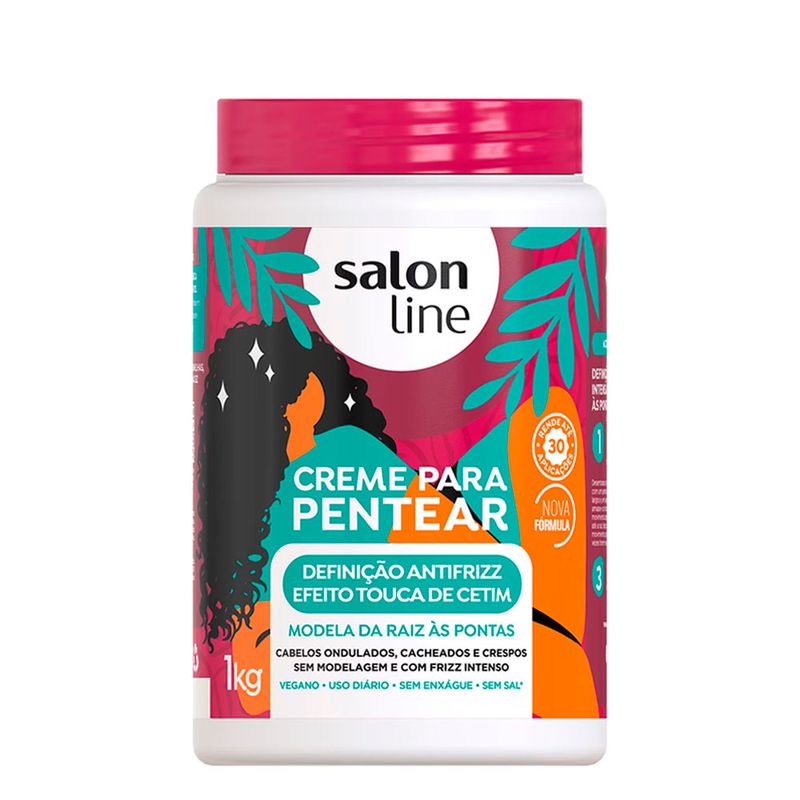 Creme-Para-Pentear-Definicao-Antifrizz-Efeito-Touca-De-Cetim-Salon-Line-1kg