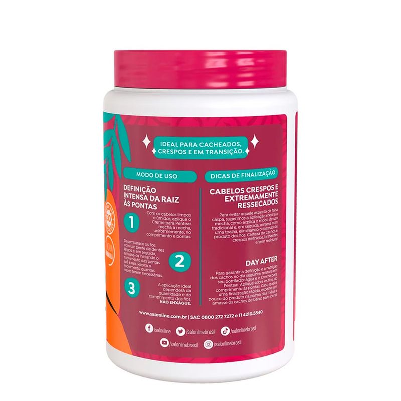 Creme-Para-Pentear-Definicao-Antifrizz-Efeito-Touca-De-Cetim-Salon-Line-1kg