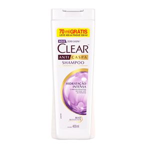 Shampoo Anticaspa Hidratação Intensa Clear 400ml