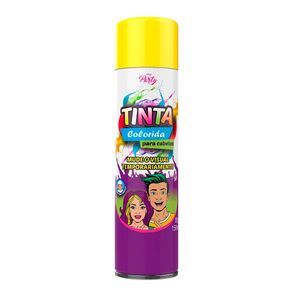 Tinta Colorida Temporária Para Cabelo Amarelo My Party 150ml
