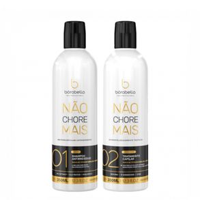 Kit Progressiva Não Chore Mais Shampoo Antirresíduo 350ml + Tratamento Capilar 350ml Borabella