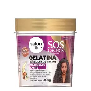 Gelatina Capilar S.O.S Cachos Manteiga De Karité Salon Line 400g