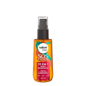 Óleo Capilar S.O.S Cachos 10 Em 1 Multi Benefícios Salon Line 42ml