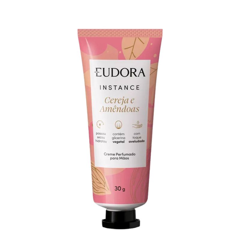 Creme-Perfumado-Para-Maos-Cereja-E-Amendoas-Instance-Eudora-30g