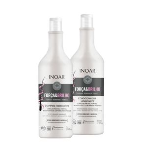 Kit Inoar Força E Brilho Shampoo 1000ml + Condicionador 800ml