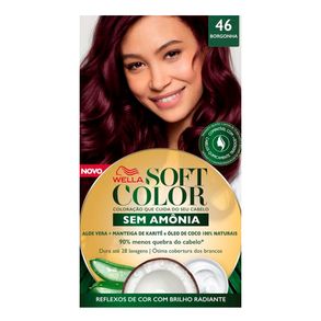 Kit Coloração Soft Color 46 Borgonha Wella