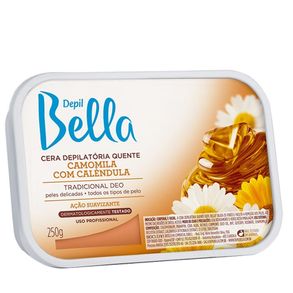 Cera Depilatória Quente Camomila Com Calêndula Depil Bella 250g