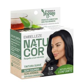 Coloração Natucor 1.0 Preto Natural Naturalmente Confiante Embelleze