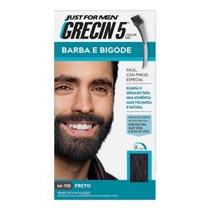 Tonalizante Gel Barba E Bigode M-110 Preto Grecin 5 28g
