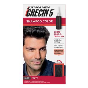 Shampoo Tonalizante Color H-55 Preto Grecin 5 60ml