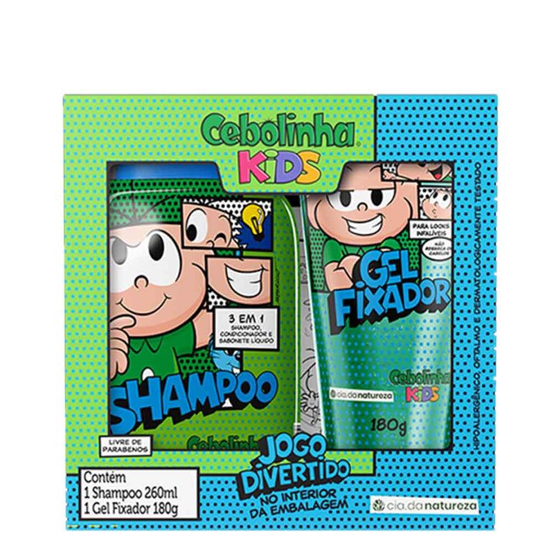 Kit-Cebolinha-Kids-Shampoo-260ml---Gel-Fixador-180g-Cia-Da-Natureza