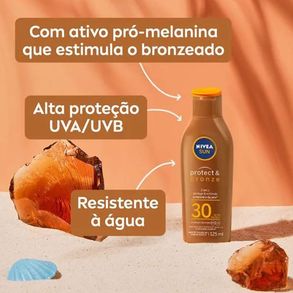 Protetor Solar E Bronzeador Protect Nivea Sun Fps30 125ml