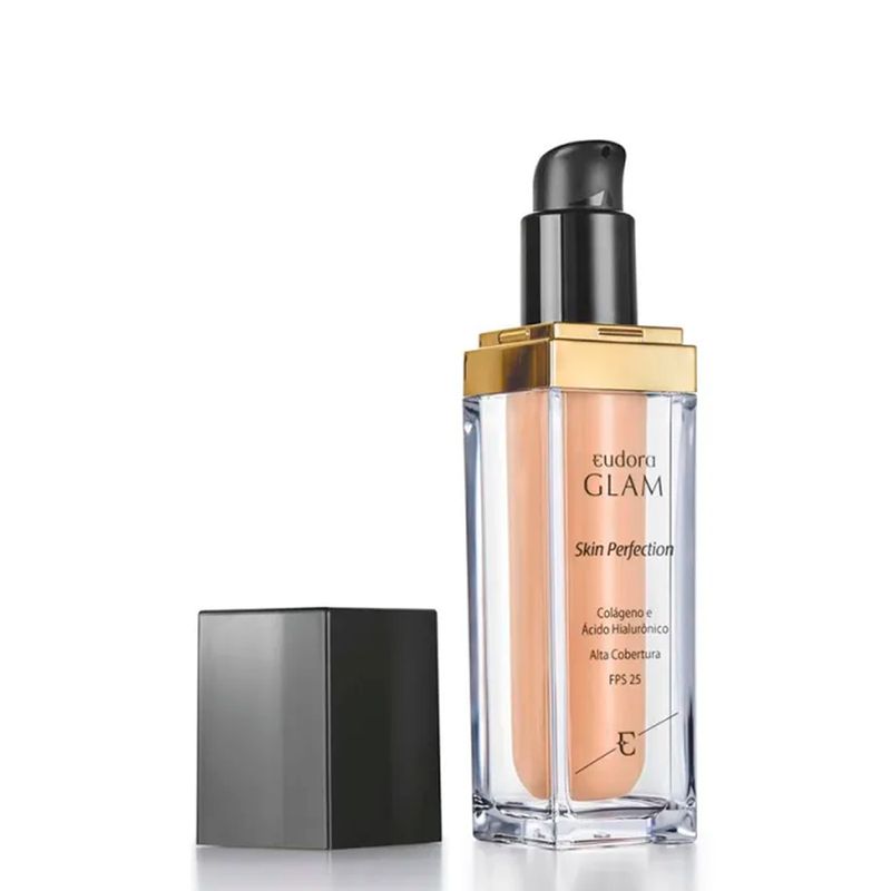 Base-Liquida-Matte-Glam-Skin-Perfection-Cor-25-Eudora-30ml
