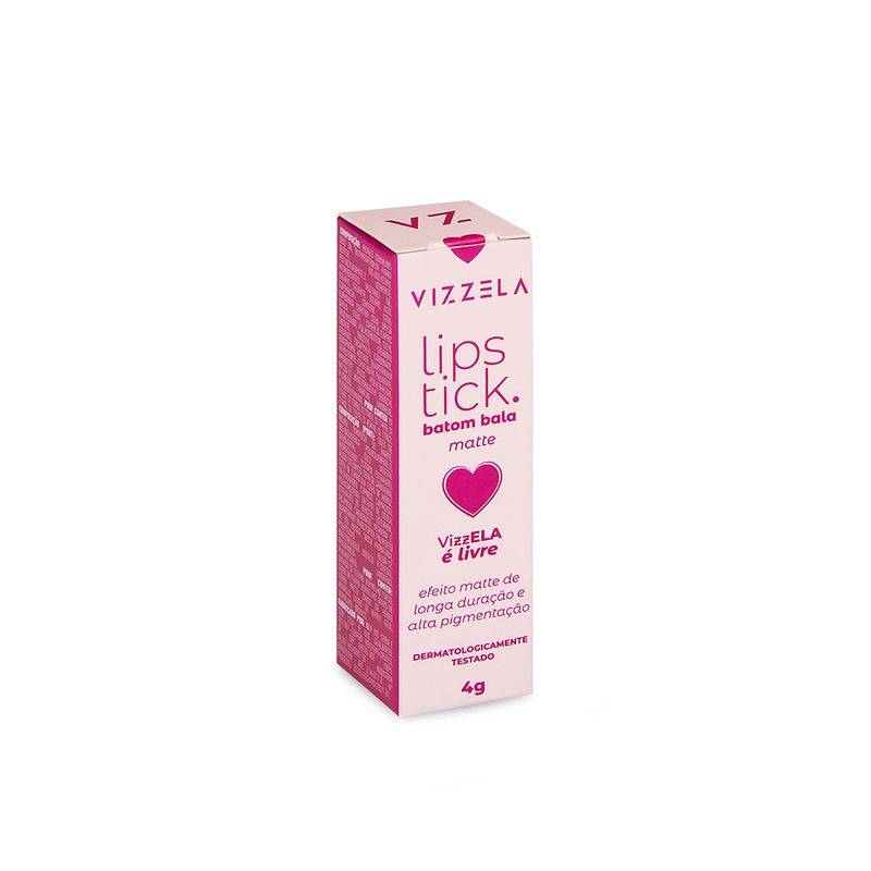 Batom-Lipstick-Matte-Ela-E-Livre-Vizzela-4g
