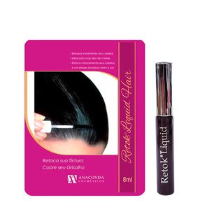 Retoque Líquido Instantâneo Dos Cabelos Castanho Médio Anaconda 10ml