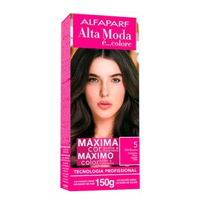Coloração Creme Alta Moda 5 Castanho Claro Alfaparf 150g