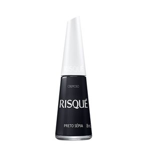 Esmalte Cremoso Preto Sépia Risqué 8ml