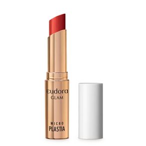 Batom Glam Microplastia Vermelho Ruby Eudora 3,3g