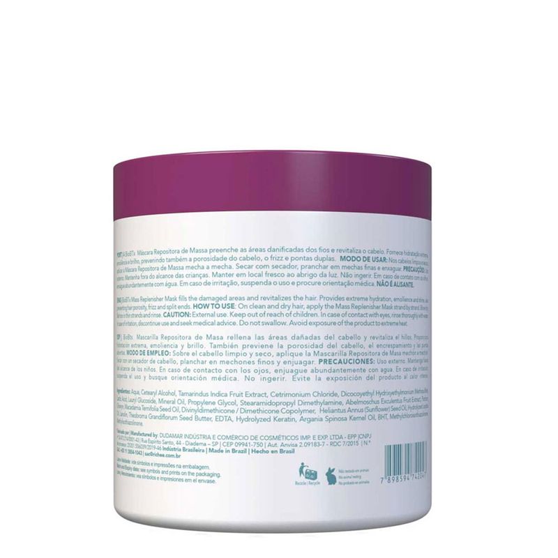 Mascara-Capilar-Repositora-De-Massa-Bioplastica-Biobtx-Richee-500g