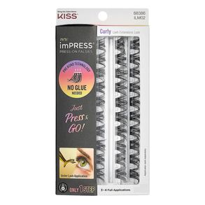 Cílios Postiços Autocolantes Impress Press-On Falsies Curly Kiss New York