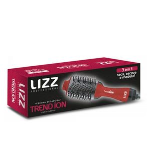 Escova Secadora De Cabelo Trend Íon Linha Classic 3 Em 1 Lizz Professional 110v