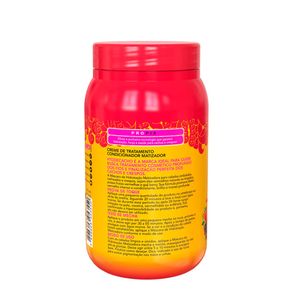 Máscara De Hidratação Matizadora #Todecacho Vermelho Salon Line 500g