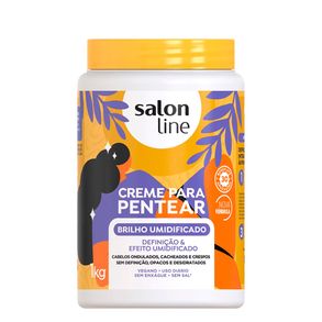 Creme Para Pentear Brilho Umidificado Salon Line 1kg