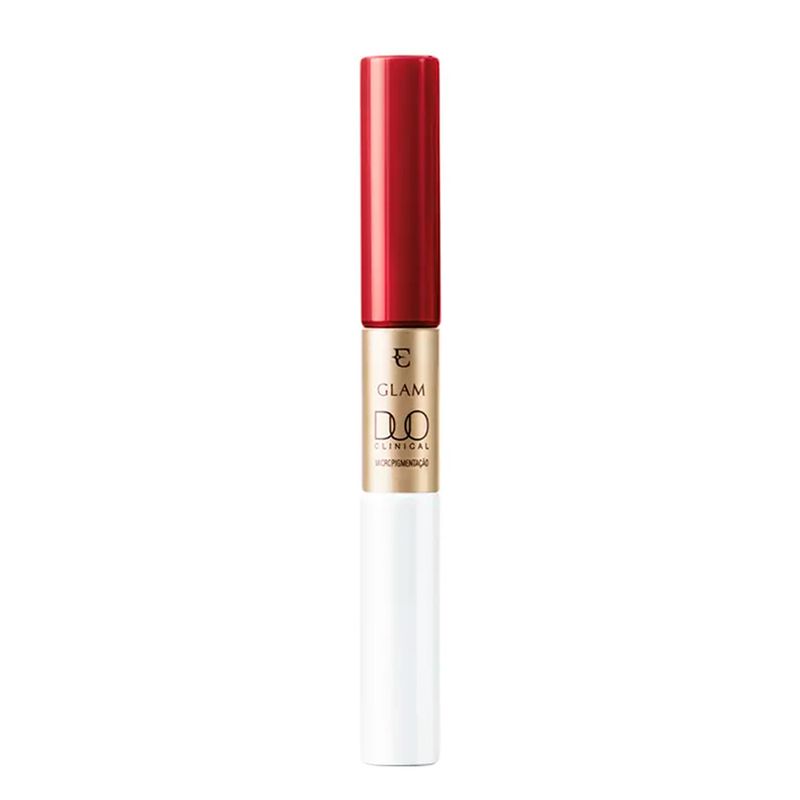 Batom-Liquido-Glam-Duo-Clinical-Micropigmentacao-Vermelho-Magnifico-Eudora-35g