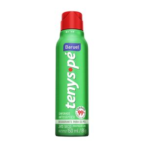 Desodorante Para Os Pés Jato Seco Tenys Pé Canforado Baruel 150ml