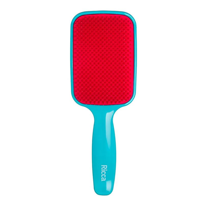 Escova-Para-Cabelo-Raquete-Flex-Hair-Blue-Ricca-Ref-451