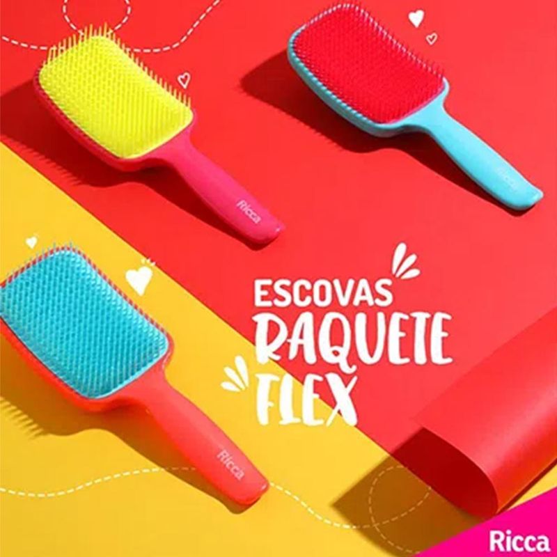 Escova-Para-Cabelo-Raquete-Flex-Hair-Blue-Ricca-Ref-451