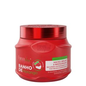Máscara Capilar Banho De Verniz Morango Forever Liss 250g