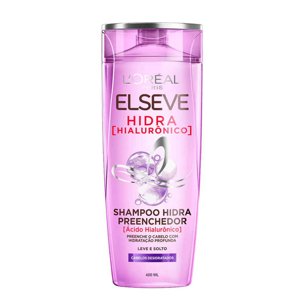 Shampoo Hidra Hialurônico Elséve L'Oréal 400ml - Danny Shampoo Hidra Hialurônico Elséve L'Oréal 400ml - Danny