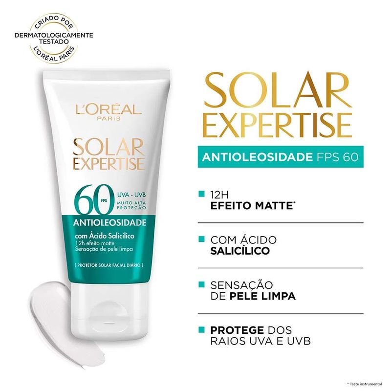 Protetor-Solar-Facial-Antioleosidade-Fps60-L’Oreal-Paris-40g