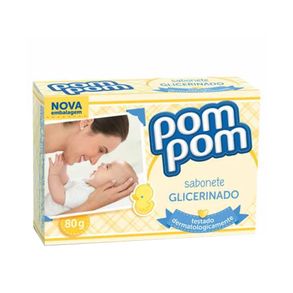 Sabonete Em Barra Glicerinado Pom Pom 80g