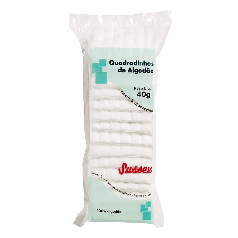 Quadradinhos-De-Algodao-Sussex-40g