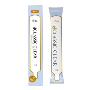 Sachê Refil Gel Construtor Para Unhas Classic Clear Vòlia 14g