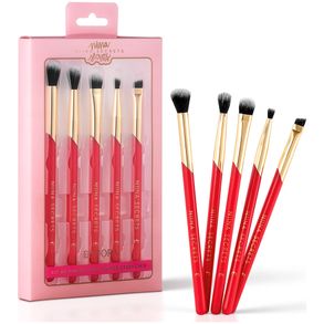 Kit De Pincéis Para Olhos Essenciais Niina Secrets By Eudora 5 Unidades
