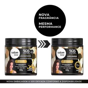 Ativador De Cachos S.O.S Cachos Arginina Salon Line 500g