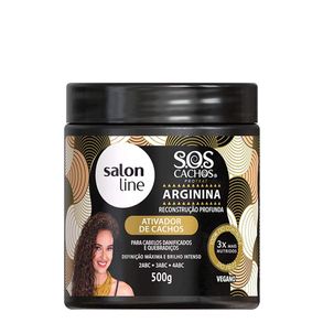 Ativador De Cachos S.O.S Cachos Arginina Salon Line 500g