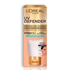 Protetor Solar Facial Uv Defender Antioleosidade Fps60 Cor Clara L’Oréal Paris 40g