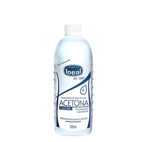 Removedor De Esmaltes Com Acetona E Silicone Ideal 500ml