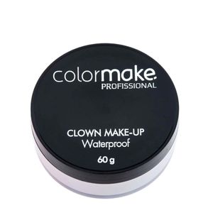Clown Make Up Waterproof Branco Colormake 60g